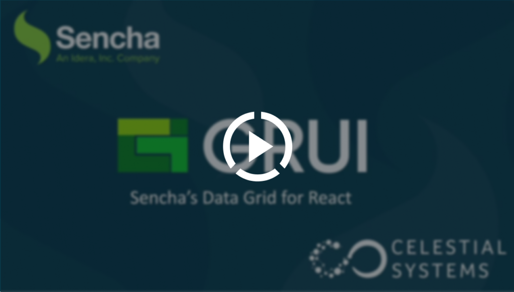 Sencha’s GRUI (Grid for React UI) 1.1 Launch Webinar